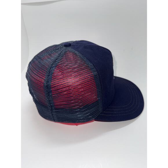 Vintage New York Yankees Hat Cap Snapback Mens Blue MLB Baseball Trucker 90s - Picture 4 of 8